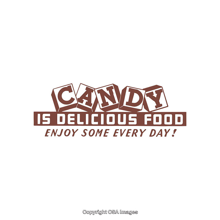 Candy-Themed Text Design with Playful Font for Sweets Lovers