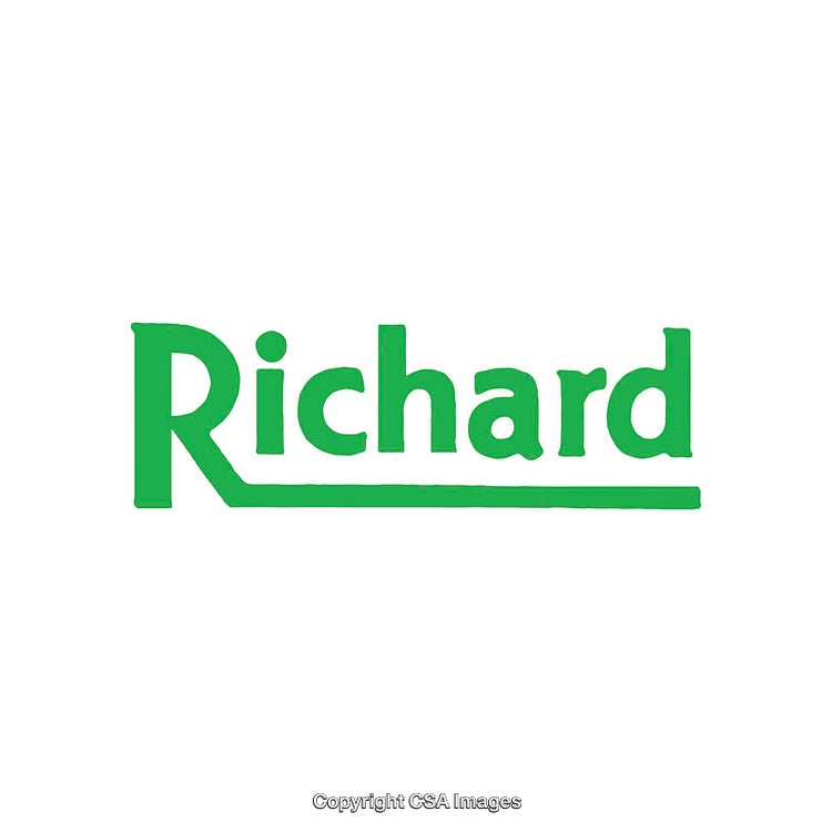 Green Text Design Featuring the Name Richard in Bold Typeface