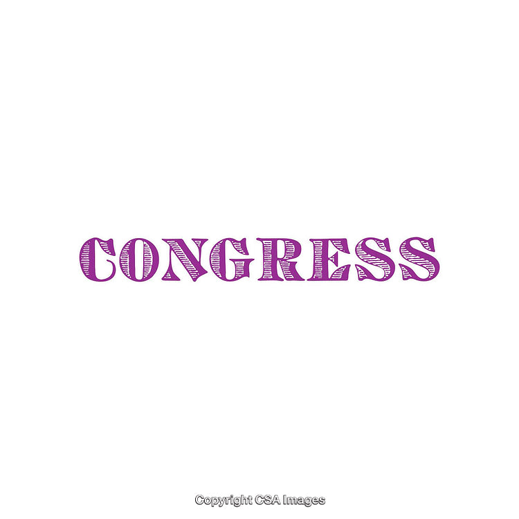 Purple Text Design Featuring the Word Congress in Bold Font