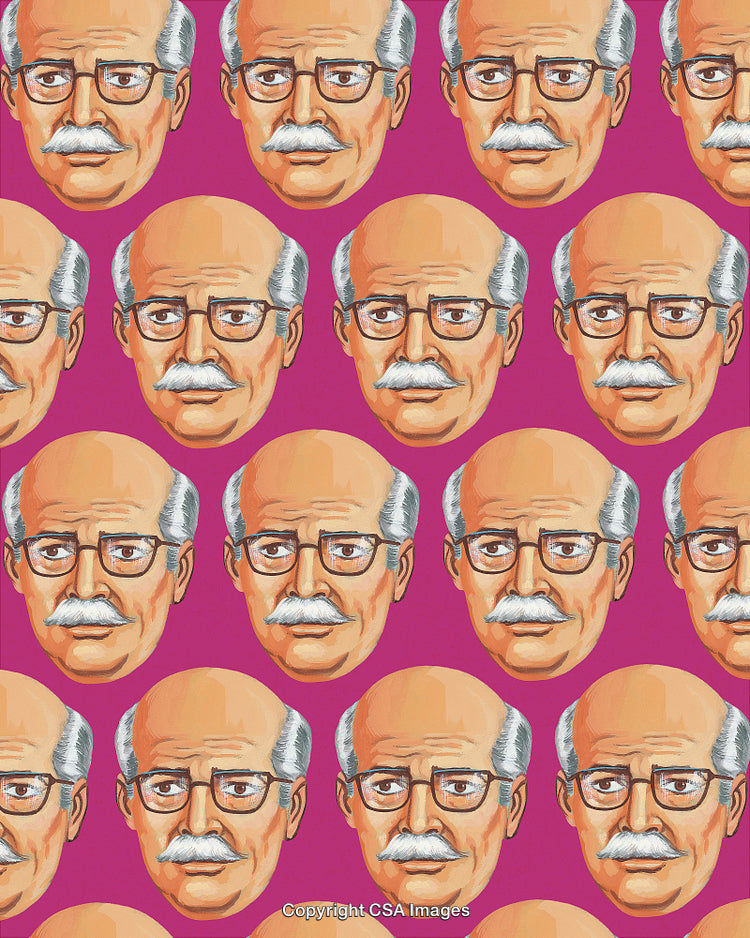 Pattern of Bald Man