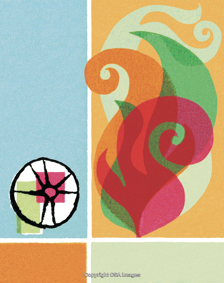 Abstract Art Design Featuring Geometric Shapes and Vibrant Colors for Creative Concepts
