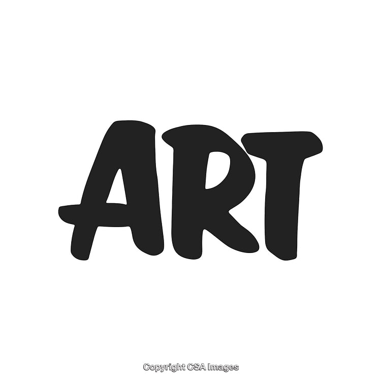 Word Art Illustration Featuring Bold Font Style on a White Background