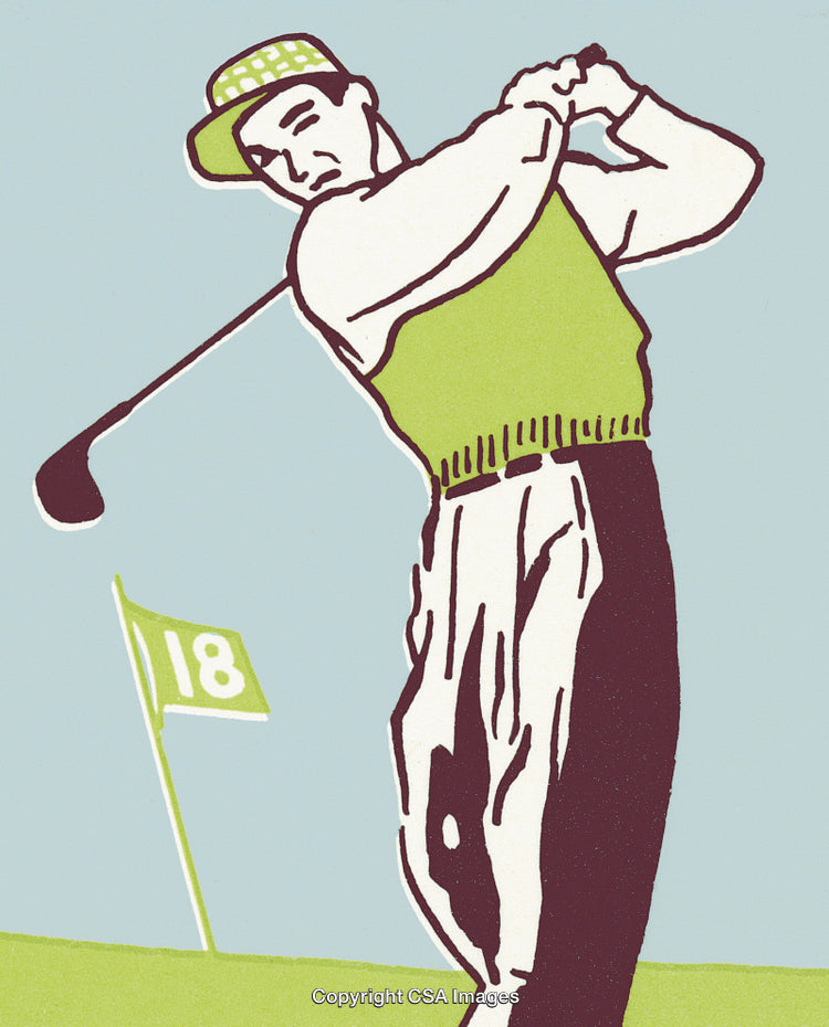 Man Golfing