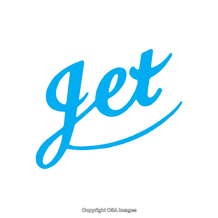 Stylized Blue Brushstroke Typography Logo Design on White Background