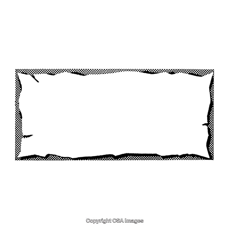 Decorative Black and White Border with Simple Artistic Design and Texture