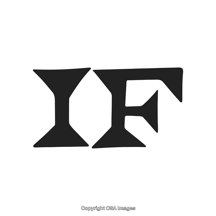 Bold Black Text Illustration on a Clean White Background