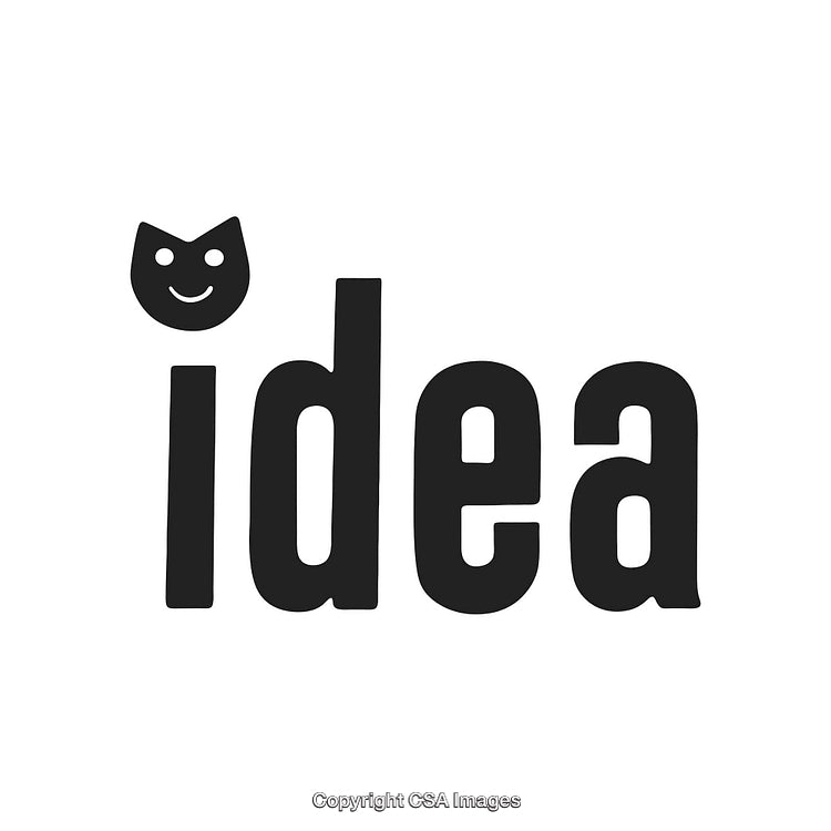 Creative Typography With a Playful Idea Concept Showcasing Unique Design