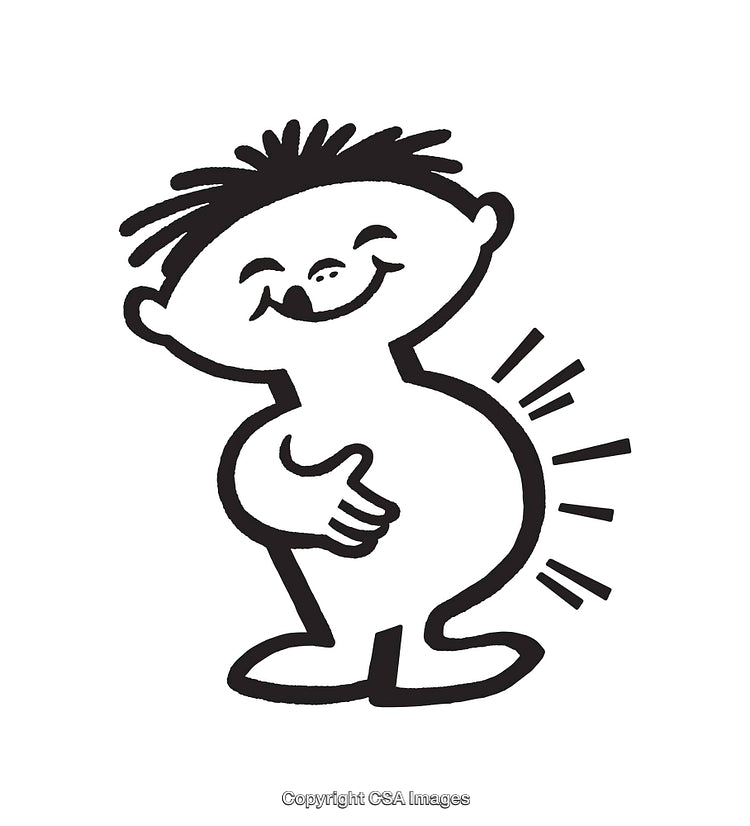 Playful Child Drawing with Bold Lines and Unique Charismatic Style