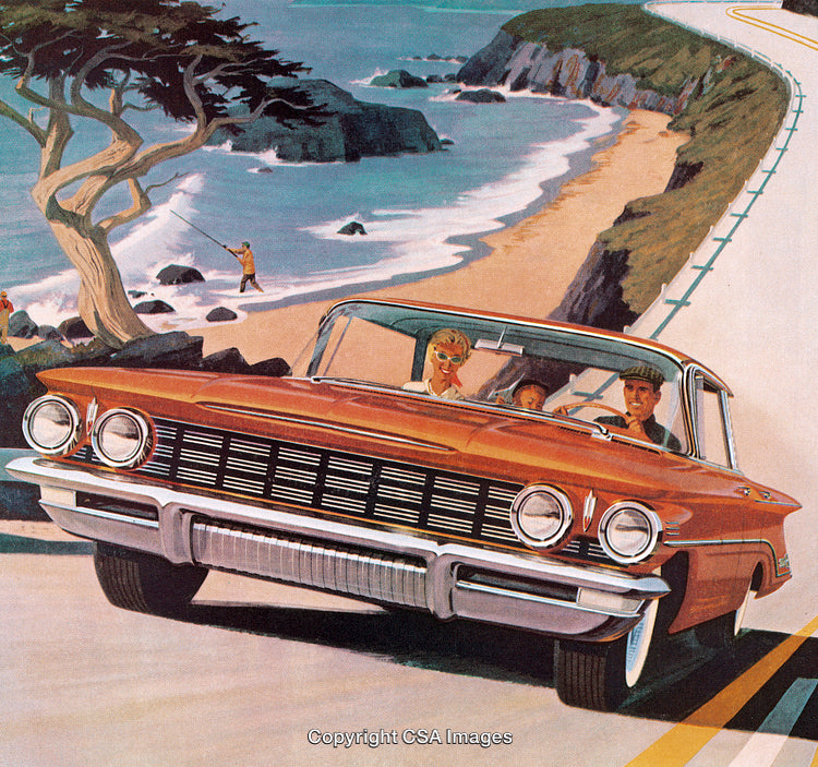 Classic Family Road Trip Along a Scenic Coastal Highway