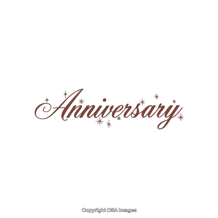 Elegant Anniversary Text in Script Font Decorated with Sparkles