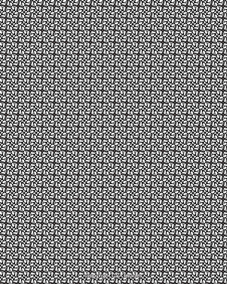 Seamless Black and White Geometric Pattern Design Background