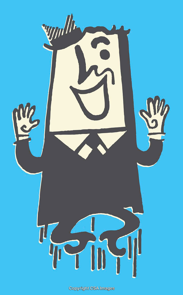 Colorful Abstract Cartoon Character Illustration in Quirky Artistic Style