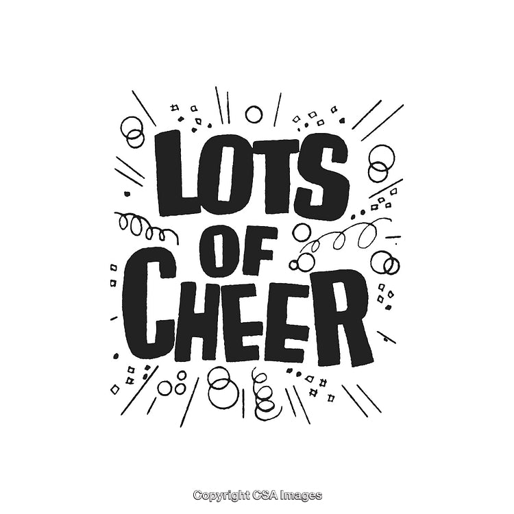 Hand-Drawn Typography Celebrating Cheerful Moments with Festive Design Elements