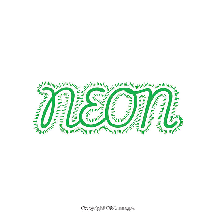 Vibrant Green Neon Text Design With a Radiant Glow Effect