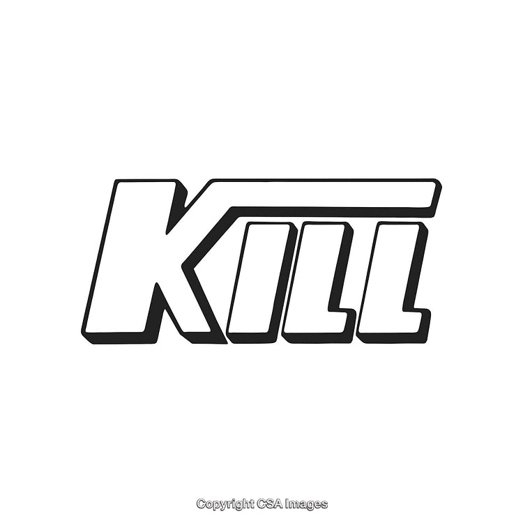 Stylized Black and White Typographic Design with Emphasis on Bold Lines