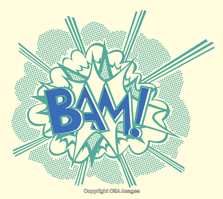 Retro Comic Style Explosion With Text Effect