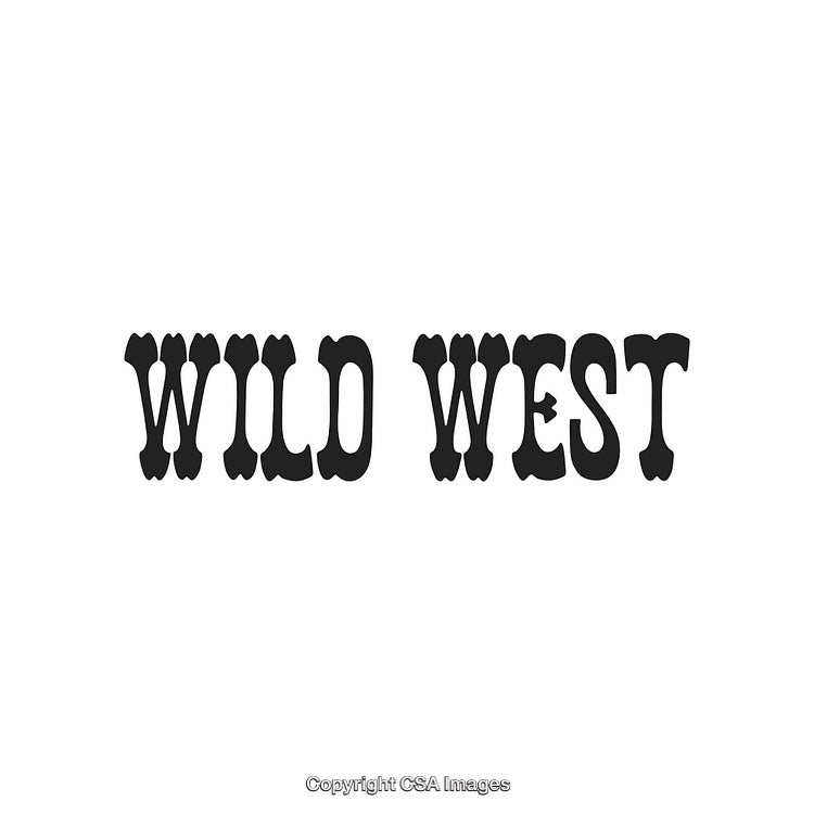 Wild West Retro Typography Design with Iconic Western Font Style