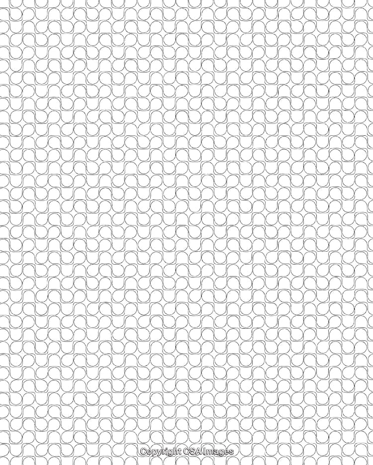 Elegant Black and White Seamless Loop Pattern with Geometric Shapes
