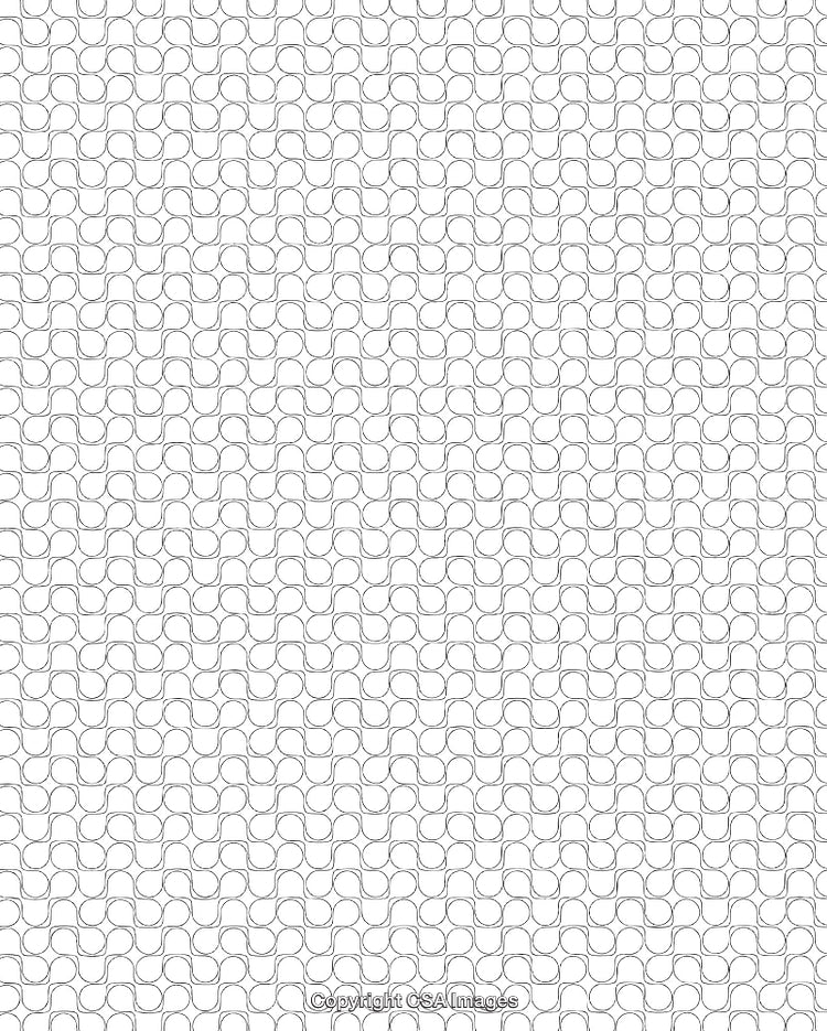 Elegant Black and White Seamless Loop Pattern with Geometric Shapes