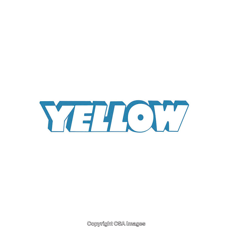 Blue Colored Bold Text Display with White Background for Graphic Design