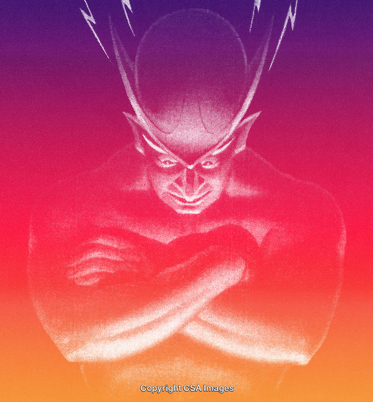 Abstract Illustration of a Powerful Mythical Character with Electric Energy Aura