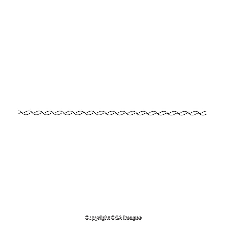 Minimalistic Black And White Decorative Border Design With a Wavy Pattern