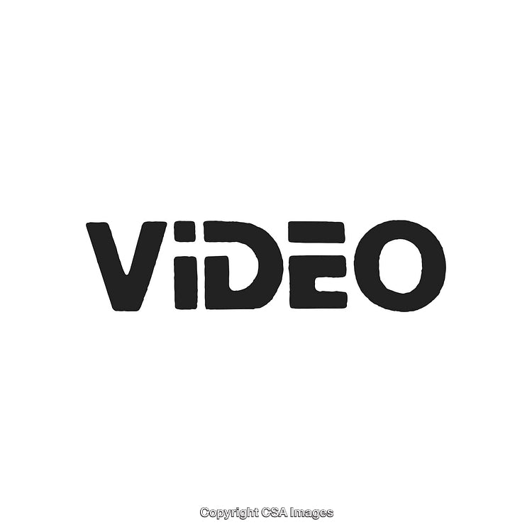 Dynamic Black Text Design Featuring the Word Video on White Background