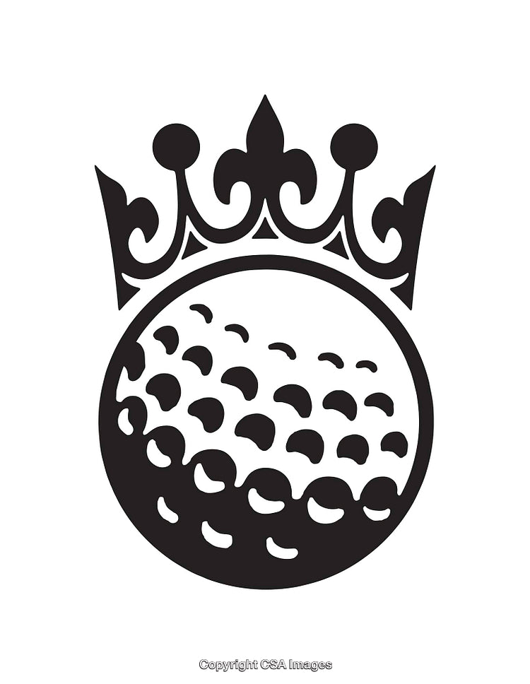 Crown Fusion with Golf Ball Capturing Essence of Sport and Prestige