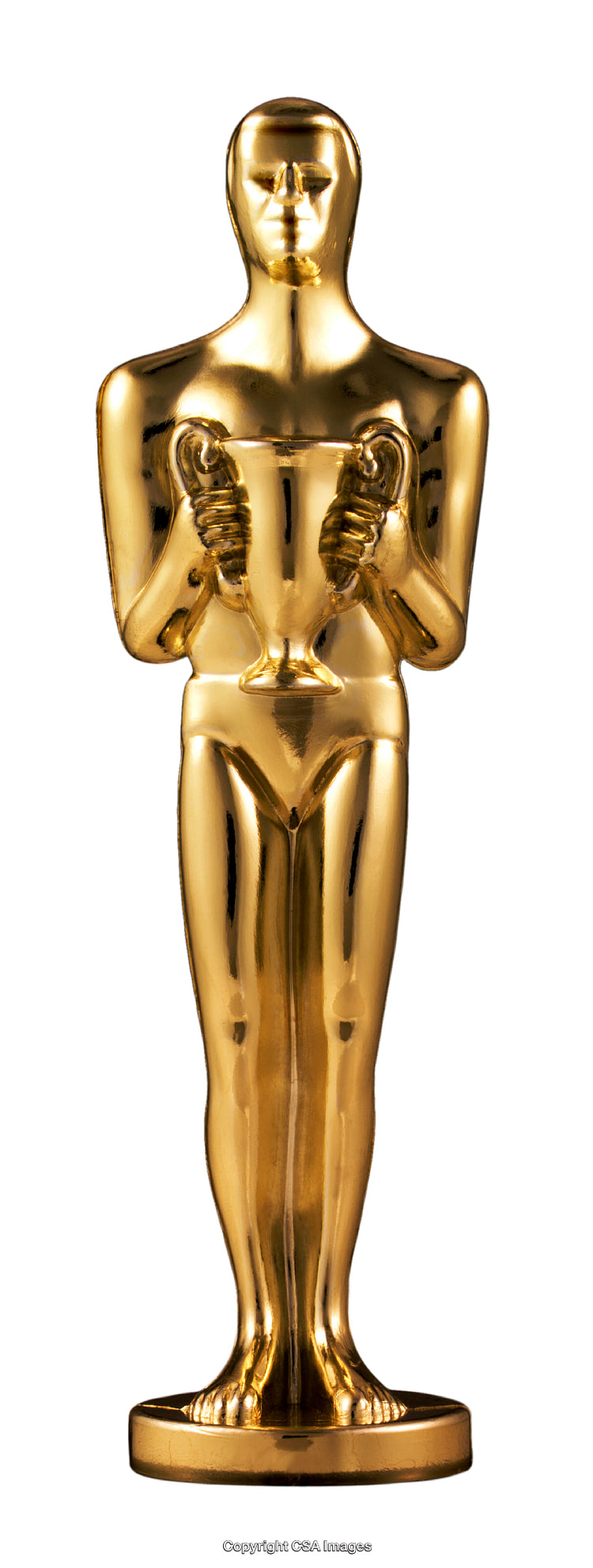 Golden Award Trophy Statue Representing Achievement and Recognition in Excellence