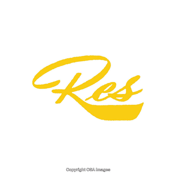 Bright Yellow Handwritten Design on a White Background