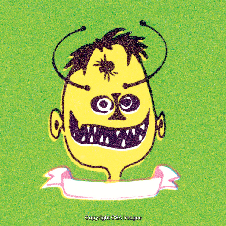 Colorful Cartoon Style Portrait of a Creature with Vibrant Design