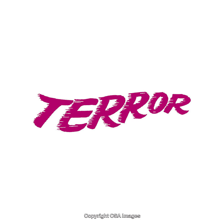 Bold Illustration Featuring the Word Terror in Modern Stylized Typography
