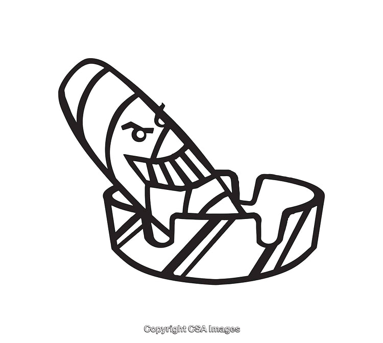 Playful Cartoon Tooth in a Toothbrush-Themed Art Illustration