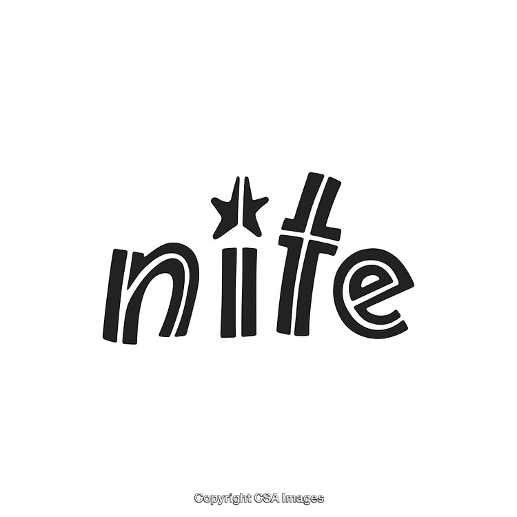 Playful Stylized Text Design With Decorative Star Details