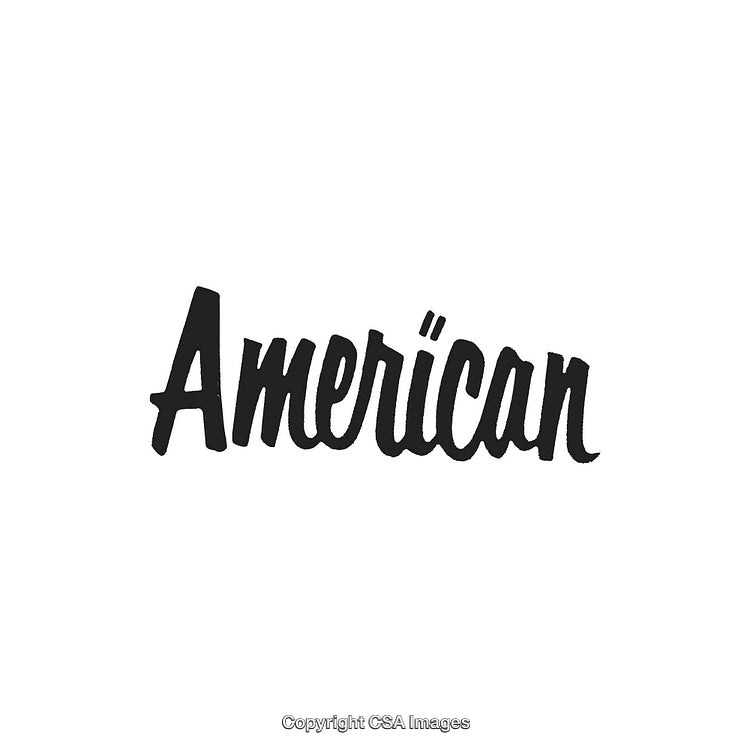 Artistic Typography Design Featuring Distinct American Lettering for Creative Projects