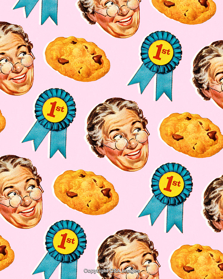 Pattern of Grandmas Blue Ribbon Cookies