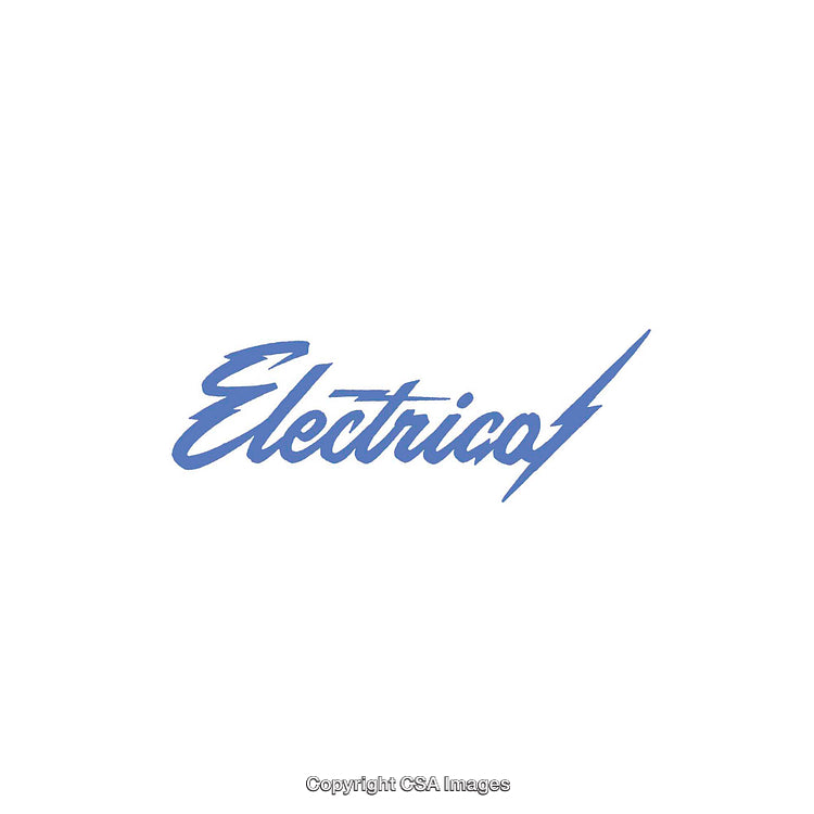 Stylish Calligraphy Logo Featuring the Word 'Electrico' With Lightning Motif