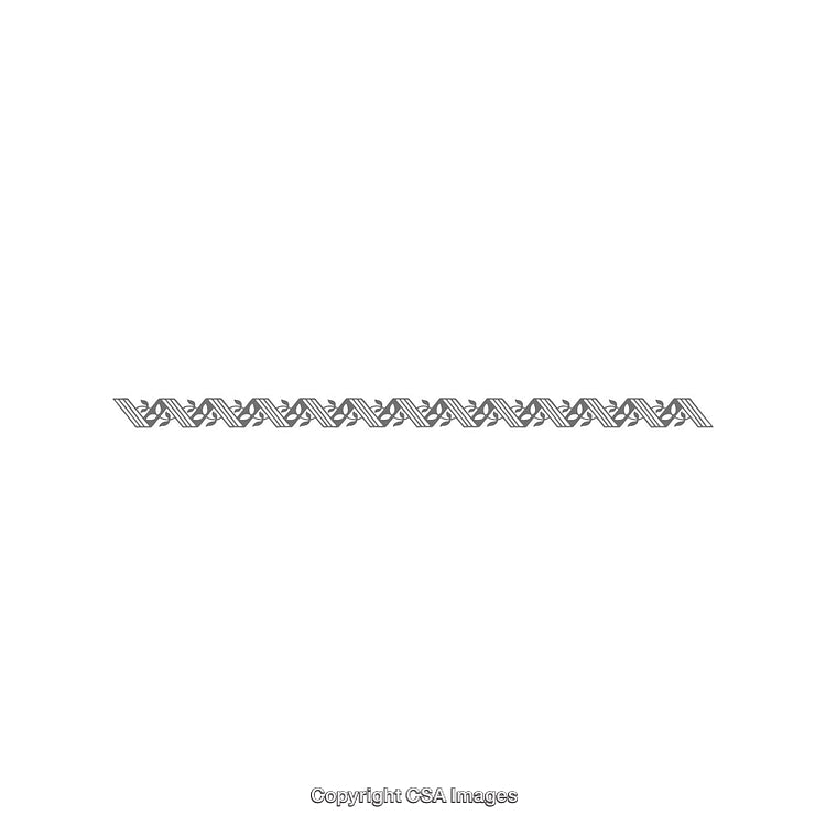 Elegant Black Ornamental Border Pattern on White Background