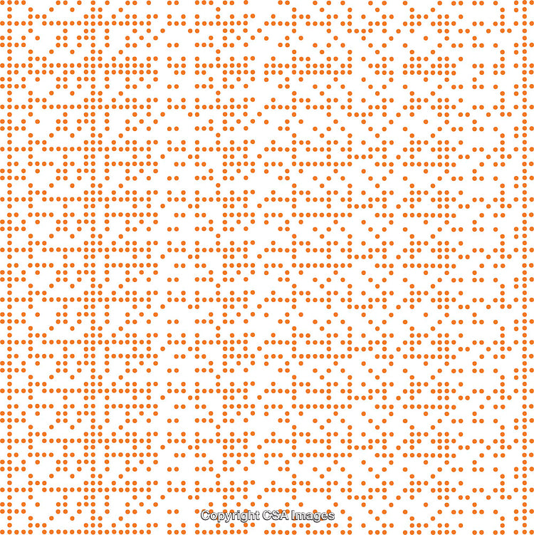 Orange Dot Abstract Pattern Design for Creative Backgrounds and Decorations