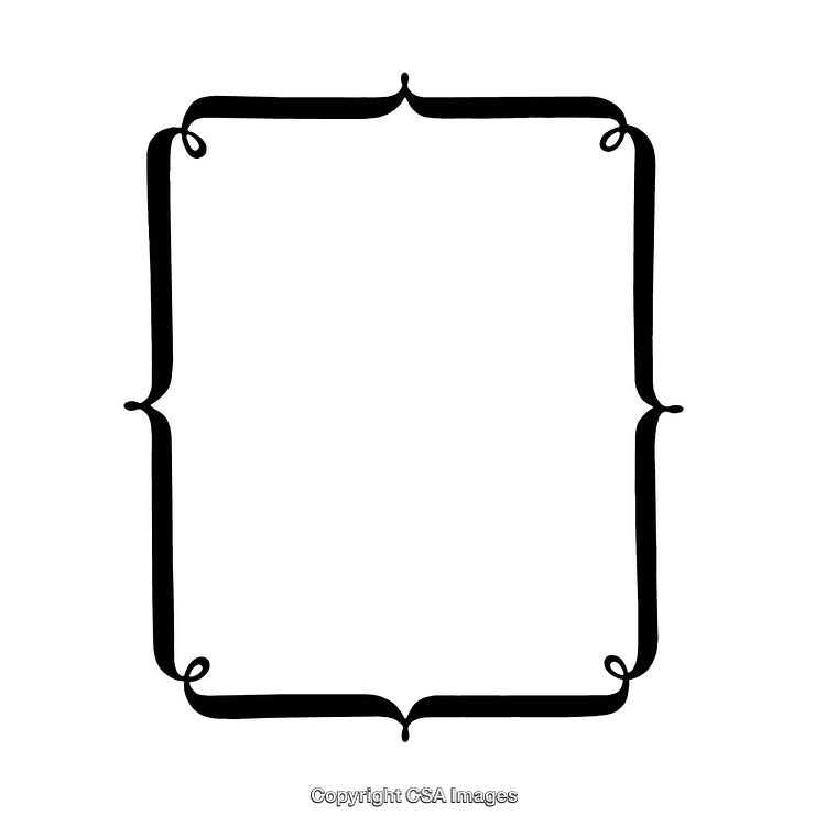 Elegant Black and White Decorative Border Design for Creative Projects