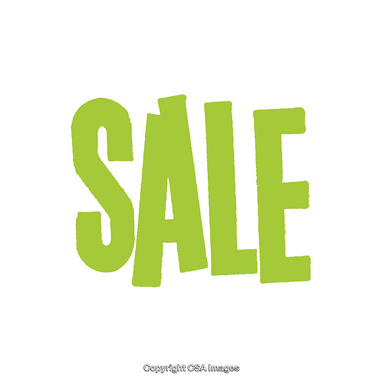 Green Modern Sale Banner on a White Background