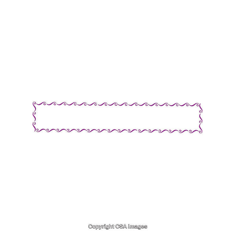 Ornate Pink Border with Swirling Patterns on White Background