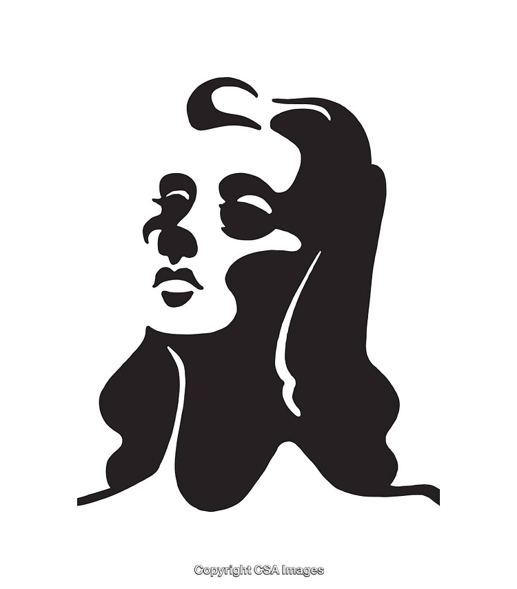 Elegant Black And White Minimalistic Portrait Symbolizing Beauty and Grace