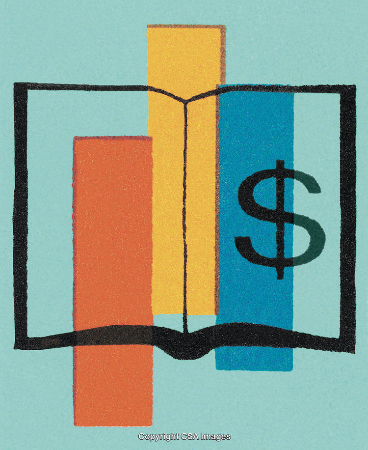 Colorful Illustration Depicting Financial Growth and Data Analysis Concept