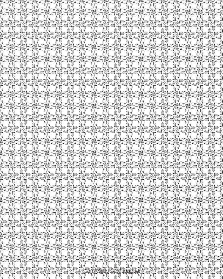 Intricate Black And White Seamless Pattern With Abstract Geometric Design