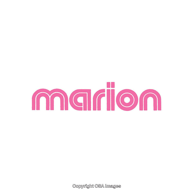 Pink Stylized Typography on White Minimal Background Design
