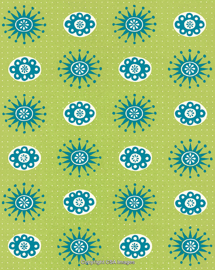 Green Floral Pattern