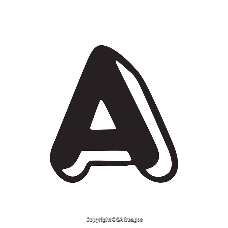 Bold Artistic Depiction of the Letter A with Modern Design