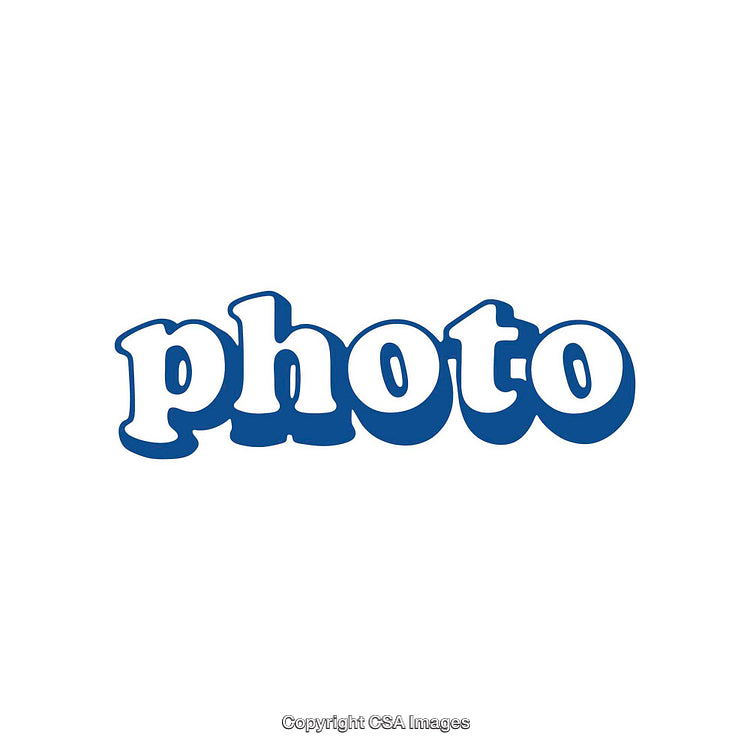 Blue Styled Text Displaying 'Photo' on a White Background