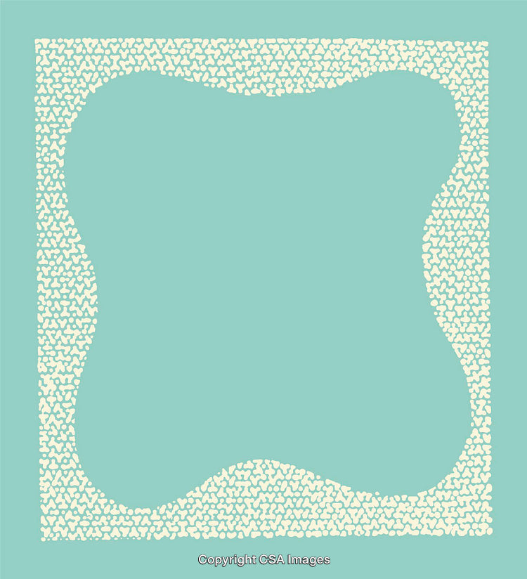 Abstract Decorative Frame with Textured Border in Minimal Design